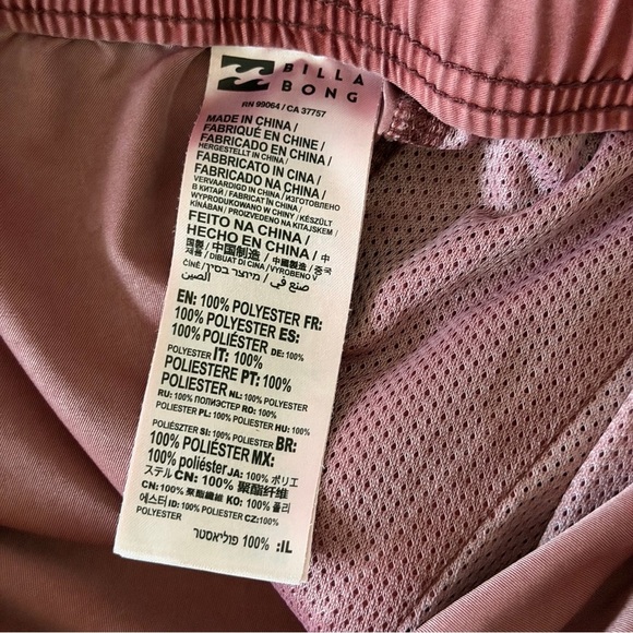 Billabong All Day Overdyed Layback Boardshorts Men’s XL Mauve - Picture 5 of 10
